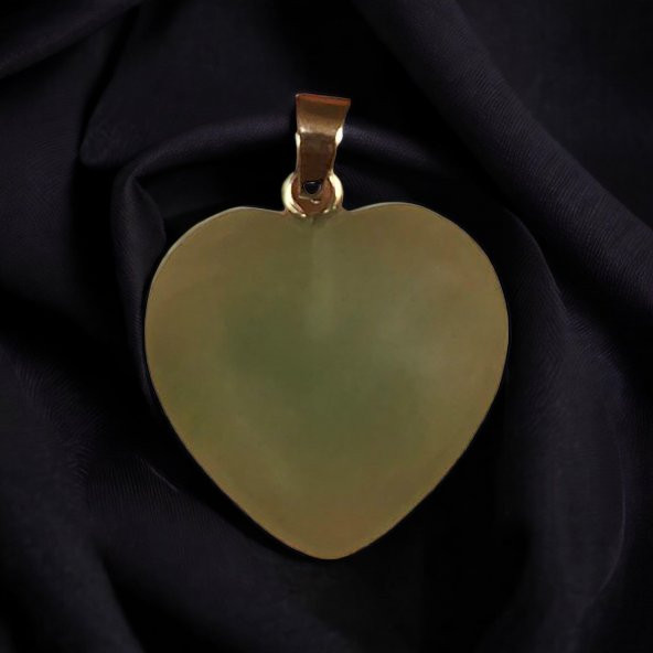 Aventurin Kalp Doğal Taş Kolye Ucu