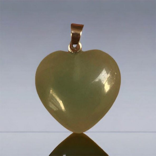 Aventurin Kalp Doğal Taş Kolye Ucu - 3