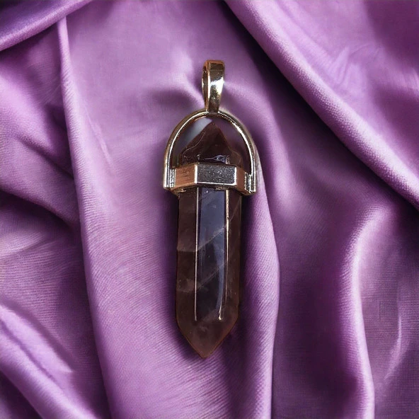 Ametist Doğal Taş Kolye Ucu - 2
