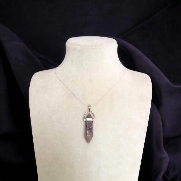 Ametist Doğal Taş Kolye Ucu - 3