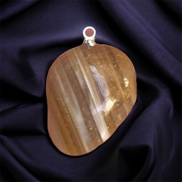 Bal Akik Doğal Taş Kolye Ucu - 3