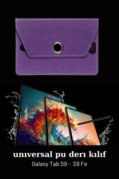 Galaxy Tab S9 Uyumlu Universal 11 inç Kılıf Pu Deri Standlı Tablet Kılıf - 9