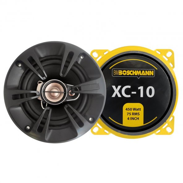 BOSCHMANN XC-10 Oto Hoparlör 10cm 450 Watt Tweeterli 2 Adet - 2