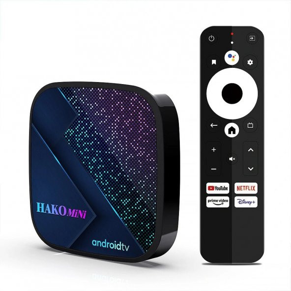 Hakomini 4K Google Lisanslı 2 GB Ram 16 GB Hafıza Wi-Fi Android 11 TV Box