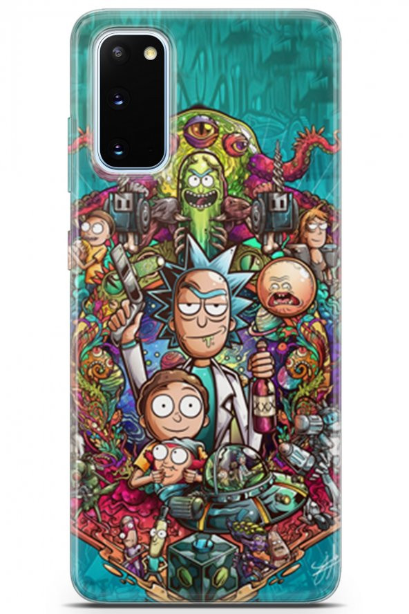 Samsung Galaxy S20 Uyumlu Kılıf Rick and Morty 32 Koruma Kılıfı Cronenberg Morty