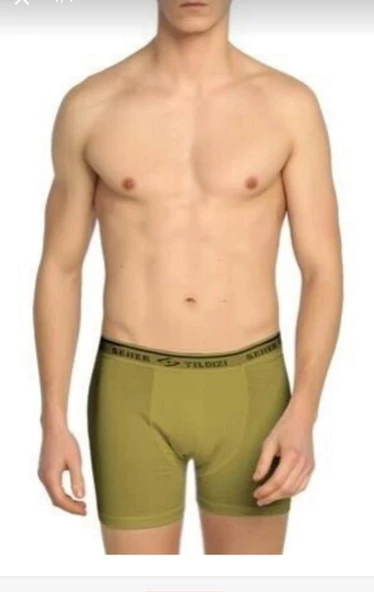 SEHER YILDIZI 0060 ERKEK LİKRALI BOXER 12 ADET - 4