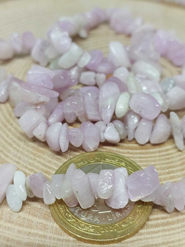 Kunzit Kırık Doğal Taş Dizisi - Resim 2