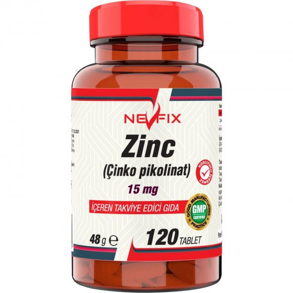 Nevfix Çinko Pikolinat 15 Mg