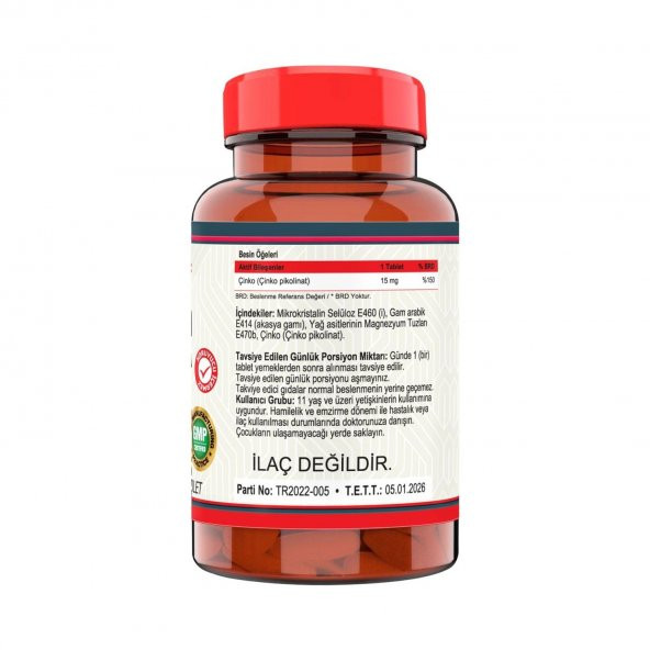 Nevfix Çinko Pikolinat 15 Mg - 2