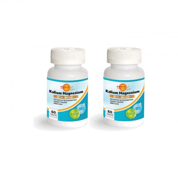 Force Nutrition Potasyum Magnesyum 60 Tablet - 2 Kutu