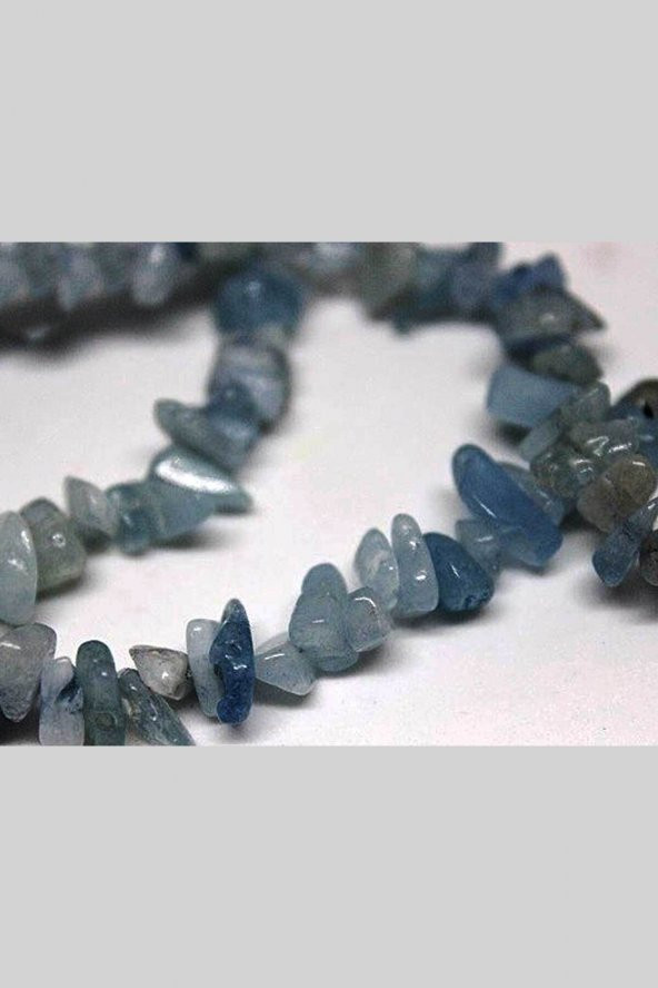Akuamarin Kırık Doğal Taş Dizisi