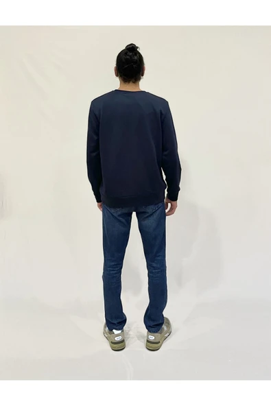 Süperlife Erkek Bisiklet Yaka Rahat Kalıp 3 iplik Kalın W.Brooklyn Baskılı  Sweatshirt SPR24SW31 - 11