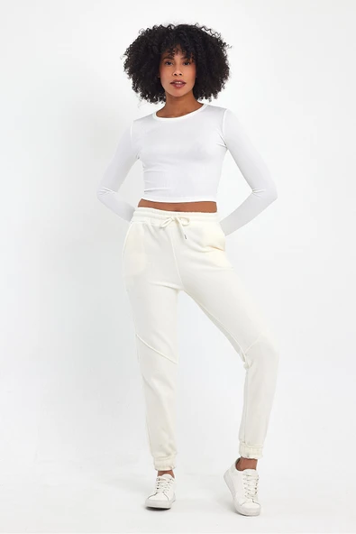 Süperlife Kadın Rahat Kalıp Softech Polar Sweat Eşofman Altı SPR24EA97 - 8