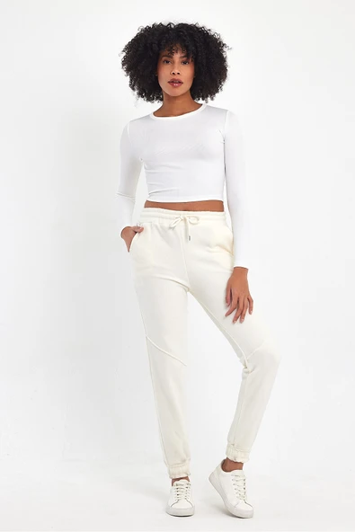 Süperlife Kadın Rahat Kalıp Softech Polar Sweat Eşofman Altı SPR24EA97 - 10