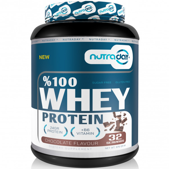 Nutraday Whey Protein 976 gr Protein Tozu 24 gram Protein 32 Servis