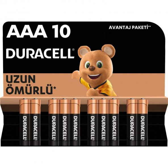 DURACELL KALEM PİL AAA 10 LU