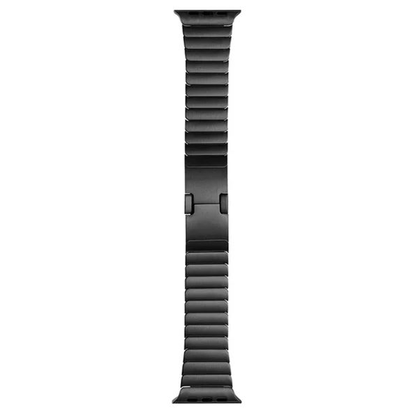 Apple Watch 42 44 45 49 mm Uyumlu Joint Luxury Klipsli Çelik Kordon - 8