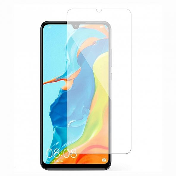 Huawei P30 Lite Ekran Koruyucu 9h Sert Temperli Kırılmaz Cam Koruma Şeffaf