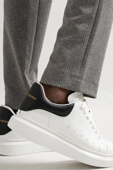 Slimfit Beli Lastikli İplikli Çizgili Tek Pileli Kışlık Kumaş Erkek Jogger Pantolon - 7