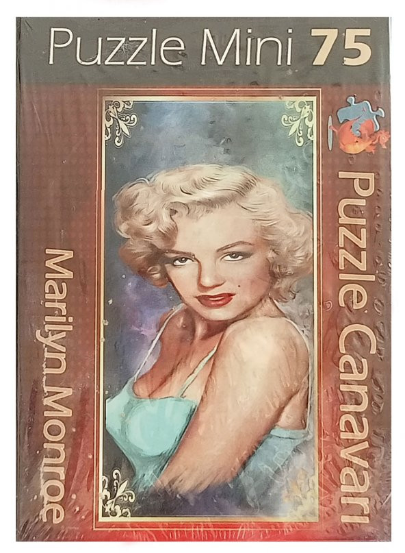 Marilyn Monroe Resimli 75 Parça Mini Puzzle  Minyatür Puzzle Serisi