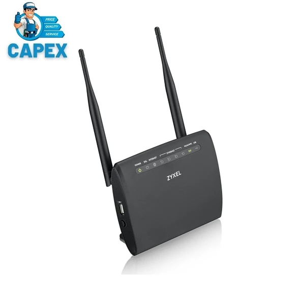 Zyxel VMG 1312-B10D Antenli 300 Mbps Vdsl2 Modem Siyah (Kutulu-Yenilenmiş)
