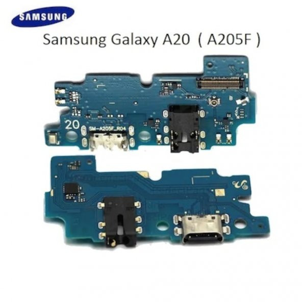 Samsung A20 Şarj Mikrofon ve Kulaklık Bordu - 1