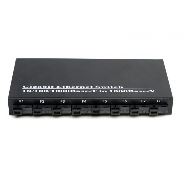 Fiber Optik 8 Port SC+2 Port RJ45 Full Gigabit Uplink Port Fiber Switch