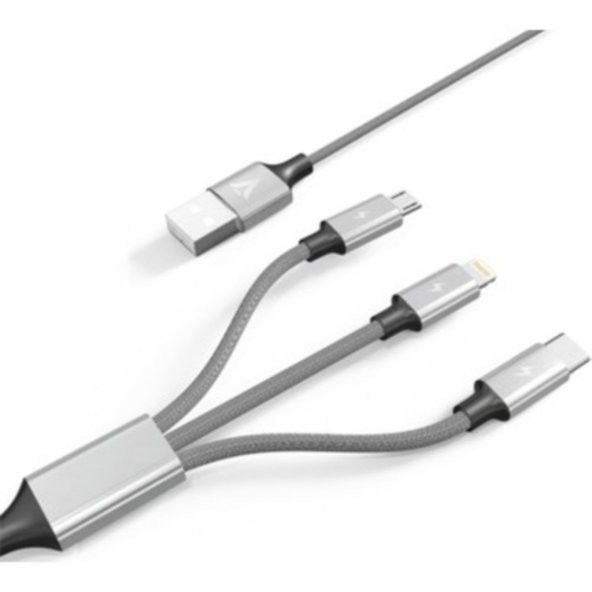 Çoklu Şarj Kablo 2.4 Amper Bakır Örgülü Şarj Kablosu ürün görseli