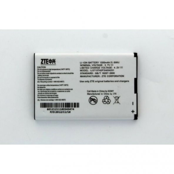 Vodafone R206 Wifi Modem Pili Batarya Li3715T42P3H654251 - 1