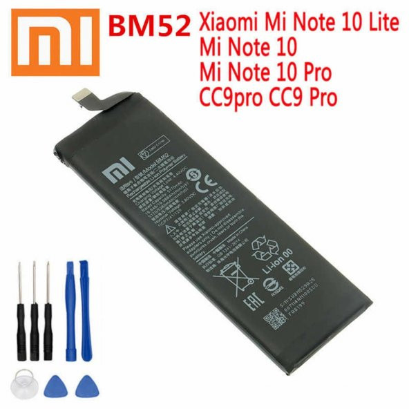 Xiaomi Mi Note 10 Lite / C9 Pro Pil Batarya Bm52 + Tamir Seti