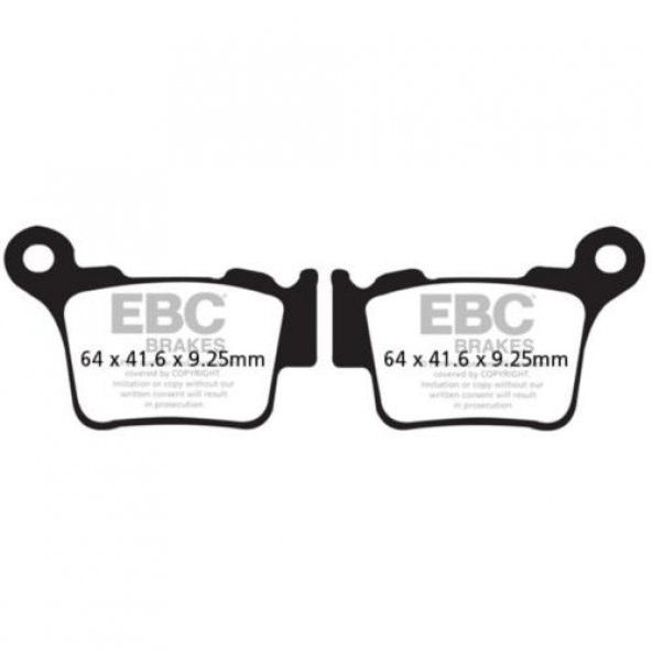 Ebc Fa368Tt 2004-2023 KTM 125 SX Uyumlu Arka Fren Balatası Karbon Balata - 2