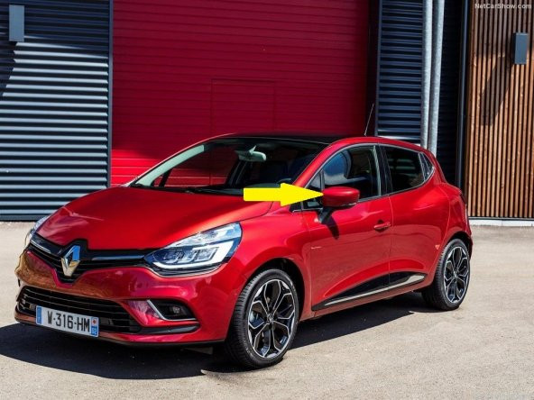 Renault Clio 4 2012-2019 Sol Yan Dış Dikiz Ayna Kapağı 963732631R - 2