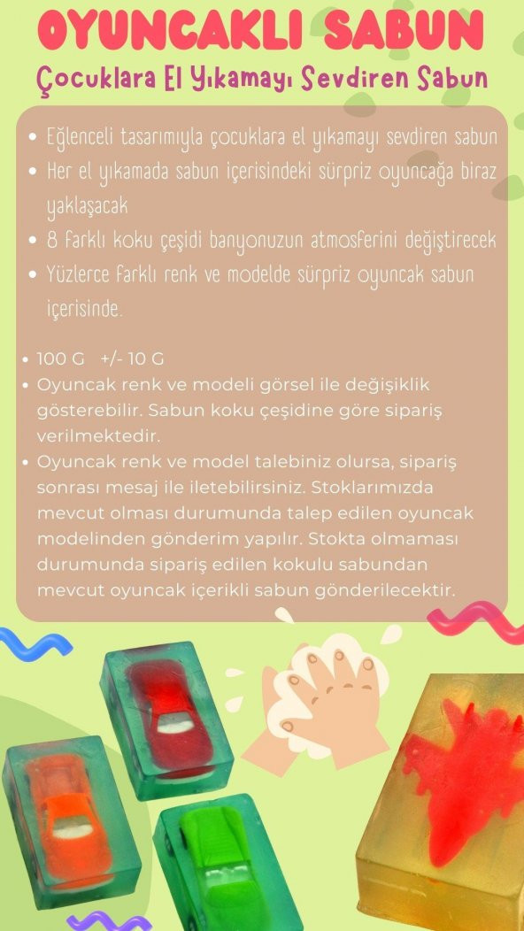 Karışık Meyve Kokulu Oyuncaklı Çocuk Sabun 100 G x 3 Adet - Resim 5