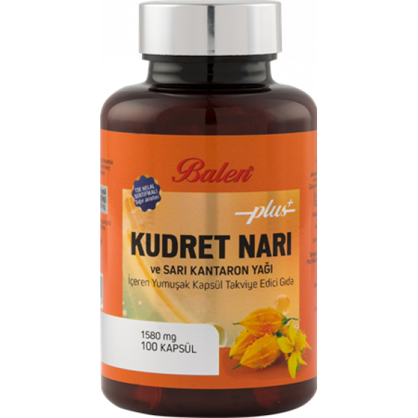 BALEN KUDRET NARI VE SARI KANTARON YAĞI 100 KAPSÜL 1580 MG