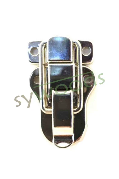 Küçük sandık klips bavul kilidi çanta tokası mandallı kilit 2 adet nikel