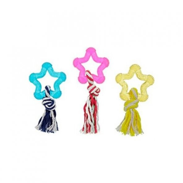 Flamingo Renkli Yıldız ipli Oyuncak 8 cm