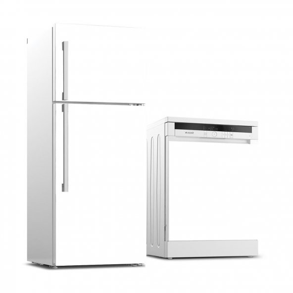 Buzdolabı ve Bulaşık Makinası Beyaz Eşya Sticker Kaplama Beyaz Renk