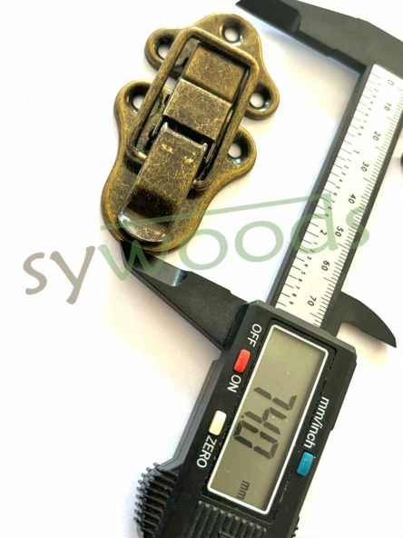 Büyük sandık klips bavul kilidi çanta tokası mandallı kilit 2 adet antik - 2