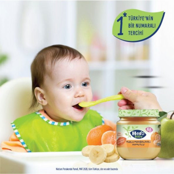 Hero Baby 125 Gr Muzlu Mandalinalı Armutlu 5560-01 - 4
