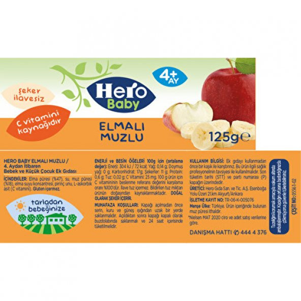 Hero Baby 125Gr Elmalı Muzlu 5561-02 - 10