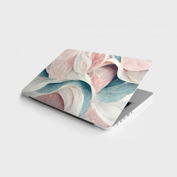 Laptop Sticker Bilgisayar Notebook Pc Kaplama Etiketi Lüks Mermer Pastel Pembe - 1