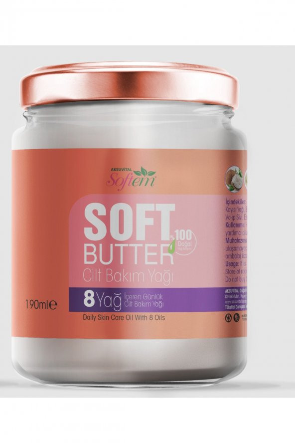 Softbutter Cilt Bakım Yagı 190ml Soft Butter