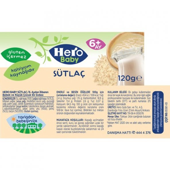 Hero Baby 120 Gr Sütlaç 5581-03 - 7