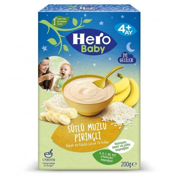 Hero Baby 200Gr Sütlü Muzlu Pirinçli 5991-03