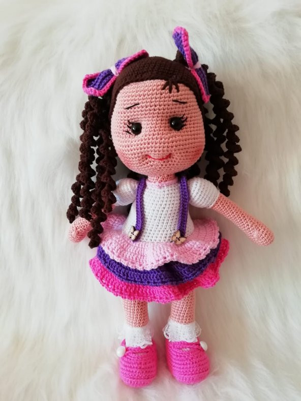 Tombik Kız Amigurumi Organik Oyuncak - 1