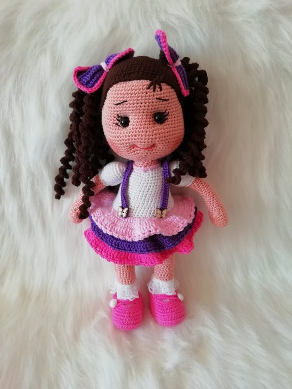 Tombik Kız Amigurumi Organik Oyuncak - 2