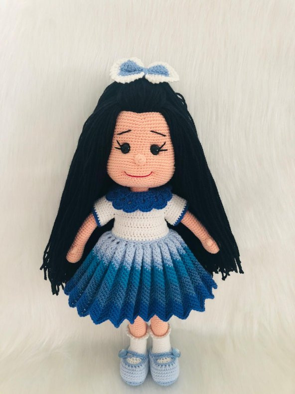 Gökkuşağı Kızı Amigurumi Organik Oyuncak - 1