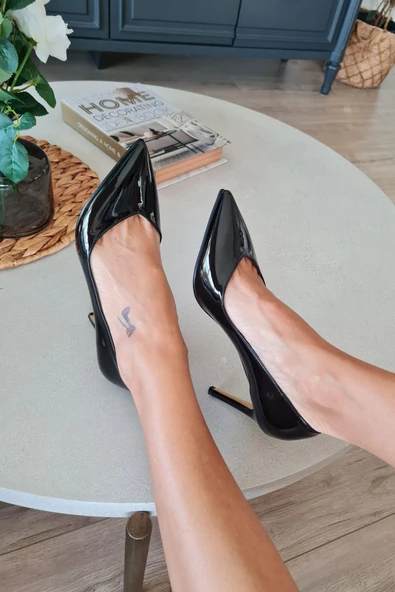 036 468 Topukla Kadın Sivri Burun 8 cm Topuklu Klasik Stiletto - 12
