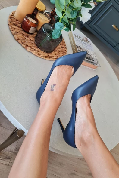 036 468 Topukla Kadın Sivri Burun 8 cm Topuklu Klasik Stiletto - 7