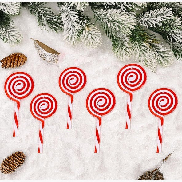 13cm Plastik Şeker Yuvarlak Lolipop - 2